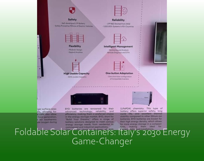 Foldable Solar Containers: Italy's 2030 Energy Game-Changer